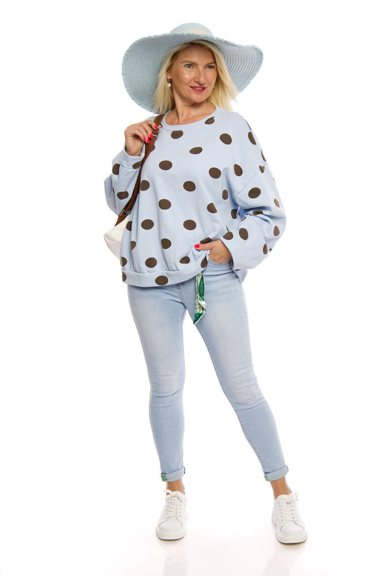 Elastīgas sieviešu džinsa bikses ar jostiņu M' SARA