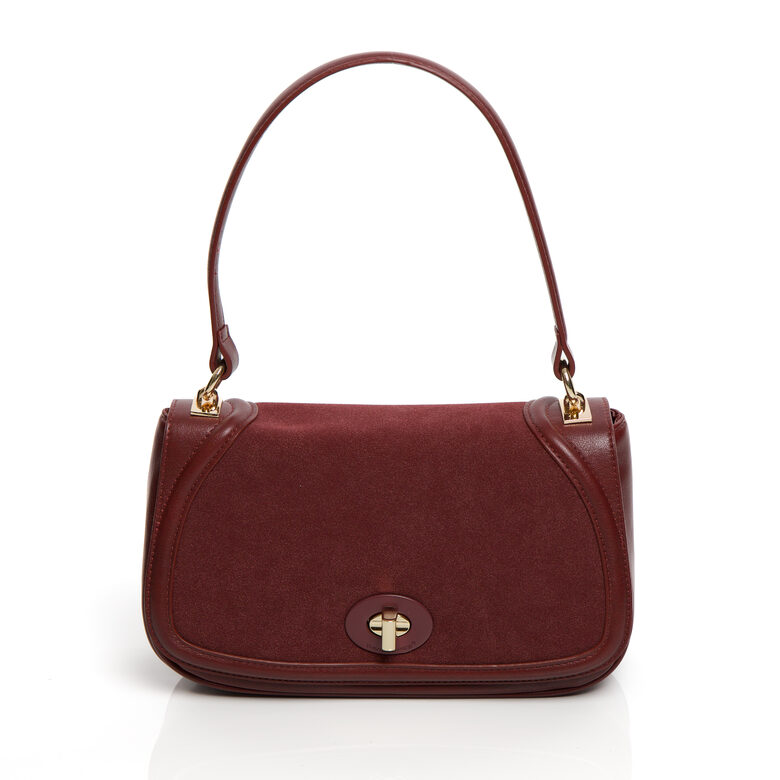 Bordo krāsas eleganta mazā sieviešu somiņa David Jones