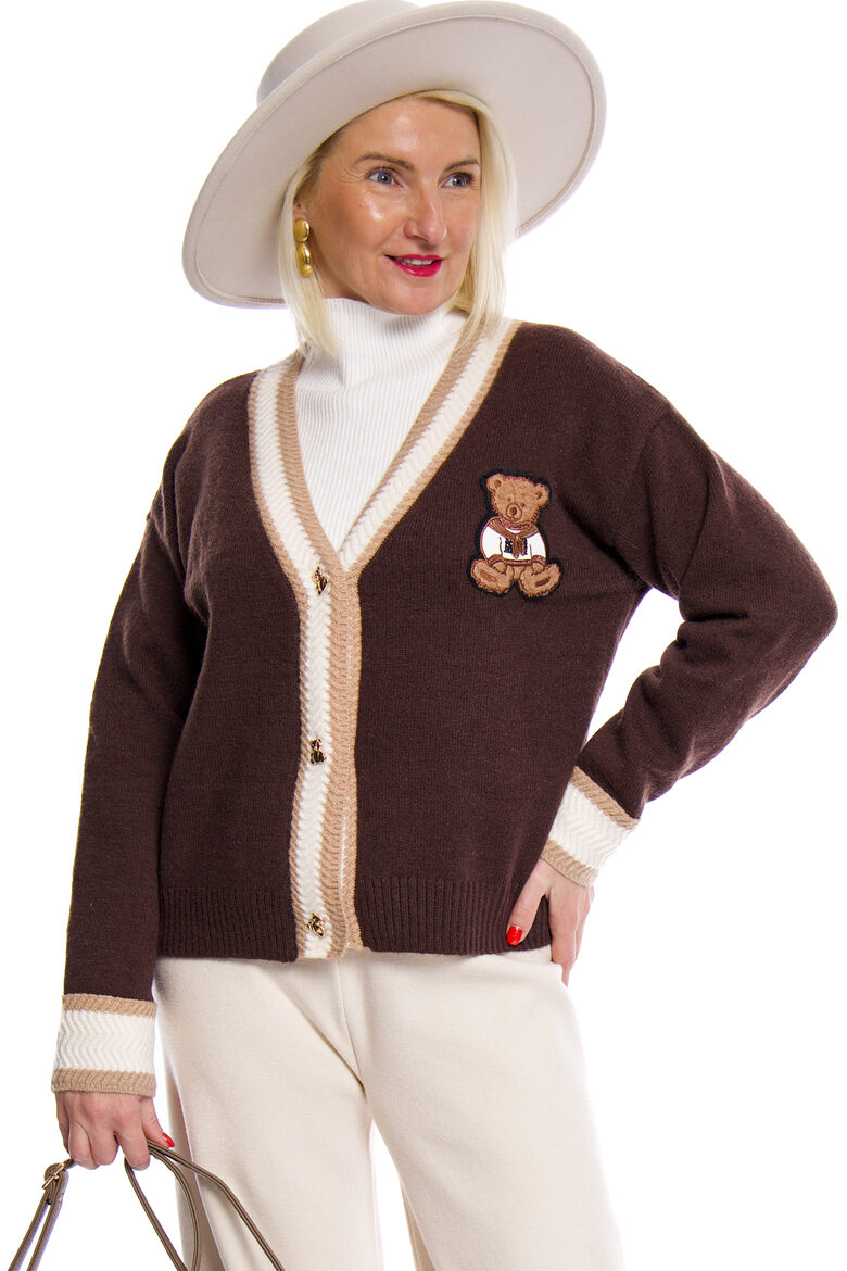 Tumši brūnas krāsas viskozes auduma sieviešu jaka AZAKA