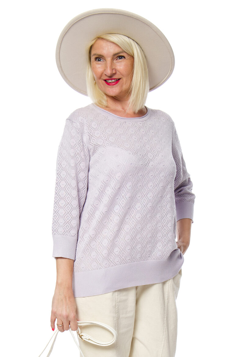 Sieviešu plānais džemperis ar pusgaro piedurkni YANG YANG