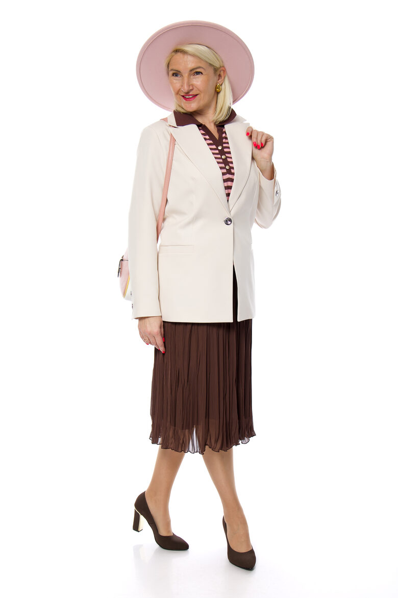 Tumši brūni svārki ar oderi Rosiak Styl