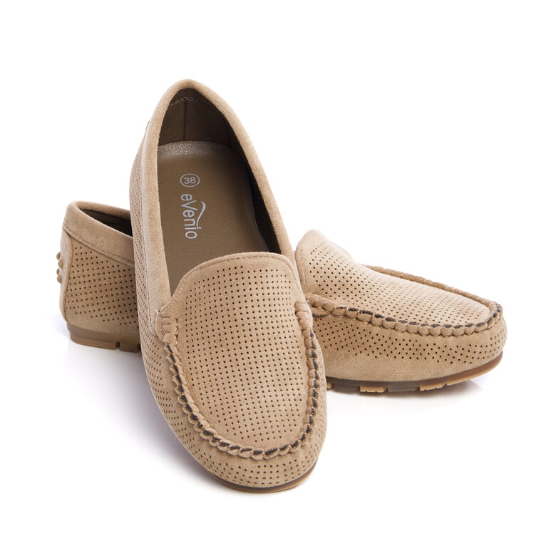 Taupe krāsas sieviešu mokasīni EVENTO