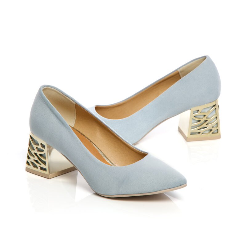 Gaiši zilas augstpapēžu kurpes sievietēm For-But