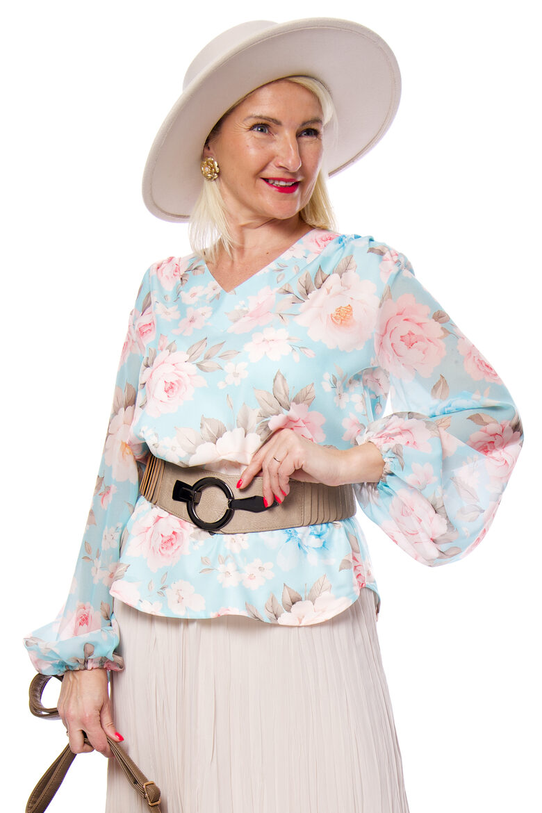 Blūze ar ziedu rakstu EXCLUSIVE