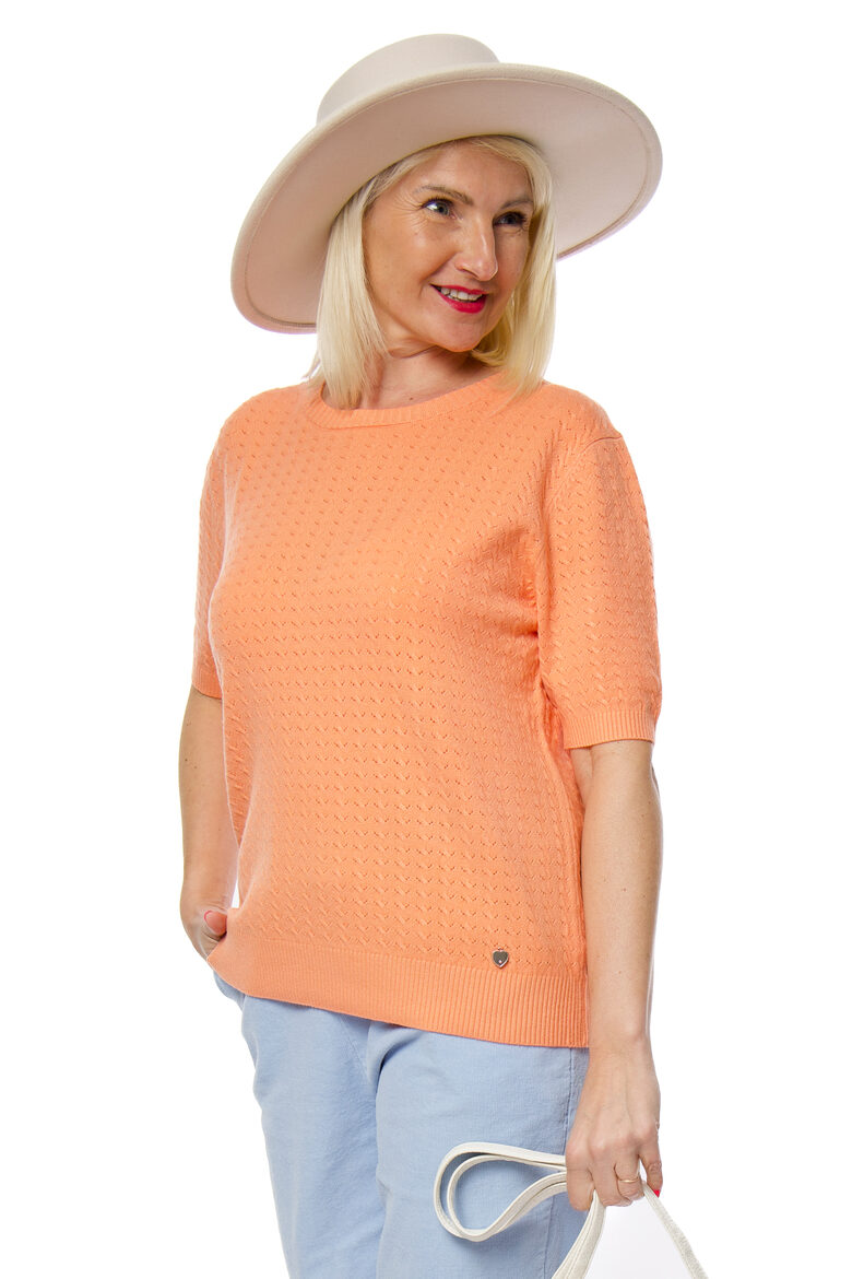 Laškrāsas plānais sieviešu džemperis ar īso piedurkni N.EVERY DAY