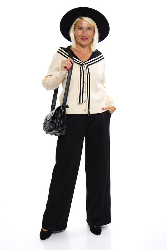 Melnas krāsas sieviešu bikses ar kabatām SIMILI