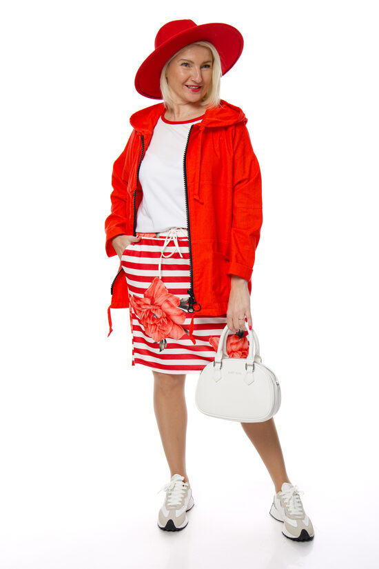 Strīpaini kokvilnas svārki LIVANS