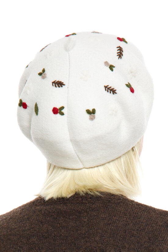 Baltas krāsas sieviešu berete