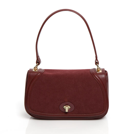 Bordo krāsas eleganta mazā sieviešu somiņa David Jones