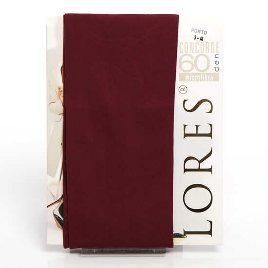 Bordo krāsas PORTO sieviešu zeķubikses LORES 60 den