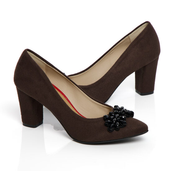 Tumši brūnas augstpapēžu kurpes For-But