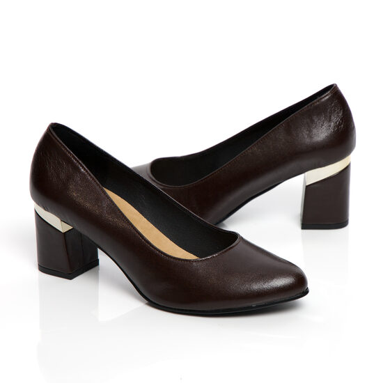 Tumši brūnas augstpapēžu kurpes For-But