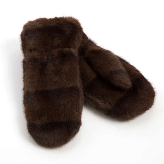 Tumši brūnas krāsas pūkaini, silti dūraiņi VANE.DY