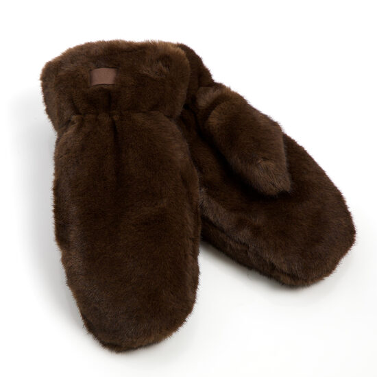 Tumši brūnas krāsas pūkaini, silti dūraiņi GARAGE