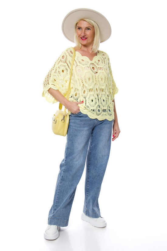 Elastīgas Loose sieviešu džinsa bikses Shiny Design