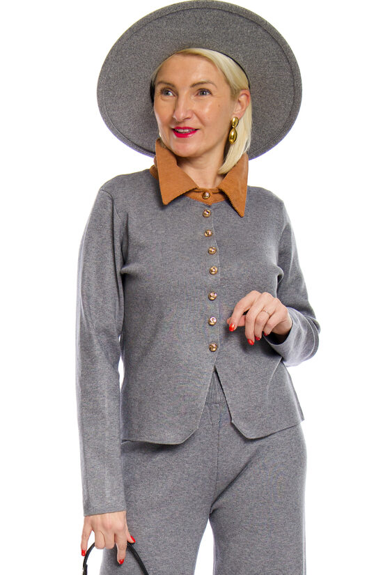 Pelēkas krāsas sieviešu jaka M.B.21