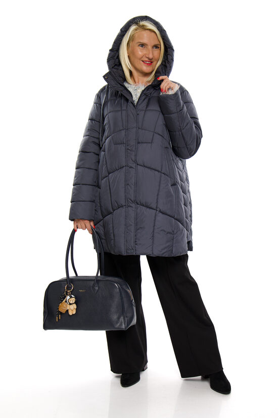 Tumši zila rudens-ziemas sieviešu virsjaka H&D