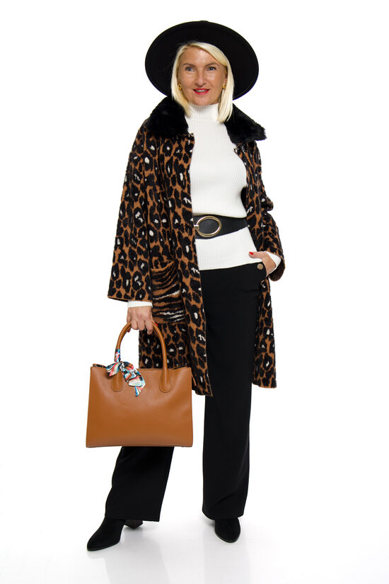 Pusgarais mētelis sievietēm BLUOLTRE