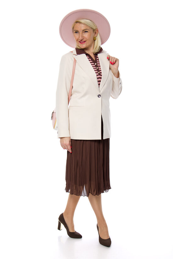 Tumši brūni svārki ar oderi Rosiak Styl