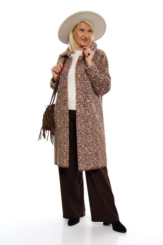 Pusgarais sieviešu mētelis bez oderes U See