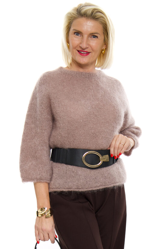 Gaiši brūnas krāsas kidmohēras džemperis MAGLIFICO TOSCANA 39