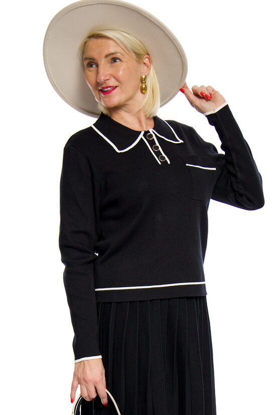 Melnas krāsas sieviešu džemperis M.B.21