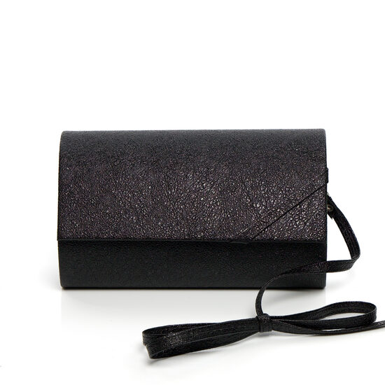 Melnas krāsas klača somiņa Agnes