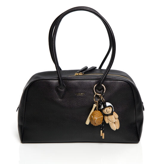 Melnas krāsas sieviešu soma ar piekariņu DIANA&CO
