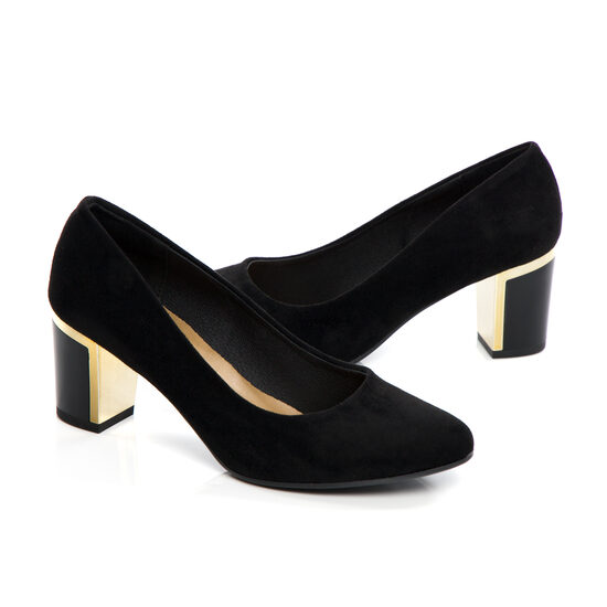 Elegantas melnas krāsas augstpapēžu kurpes For-But