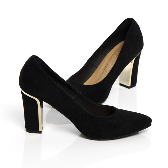 Elegantas melnas krāsas augstpapēžu kurpes sievietēm For-But