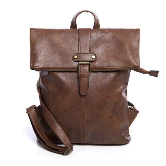 Tumši brūnas krāsas mugursoma sievietēm PAOLO BAGS