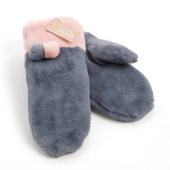 Pelēkas krāsas pūkaini, silti dūraiņi AURA.VIA