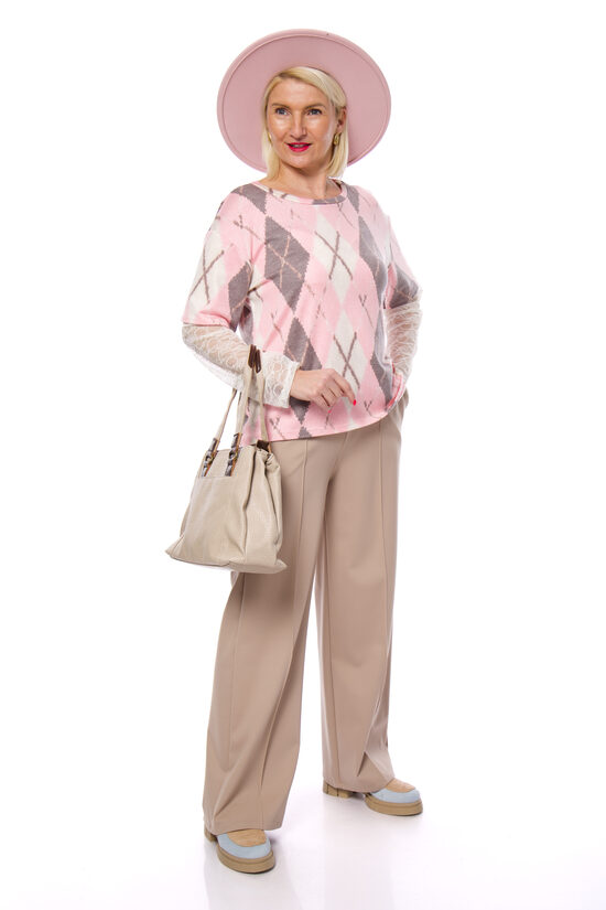 Bēšas krāsas sieviešu bikses SIMILI