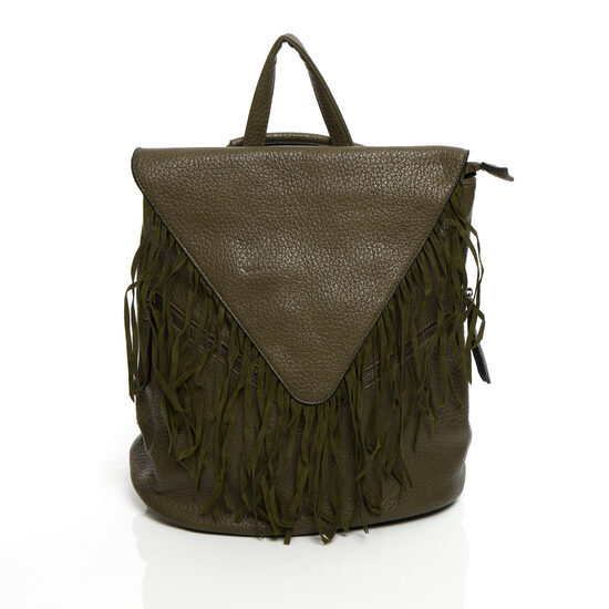 Haki krāsas sieviešu mugursoma ar skarām TURBO BAGS