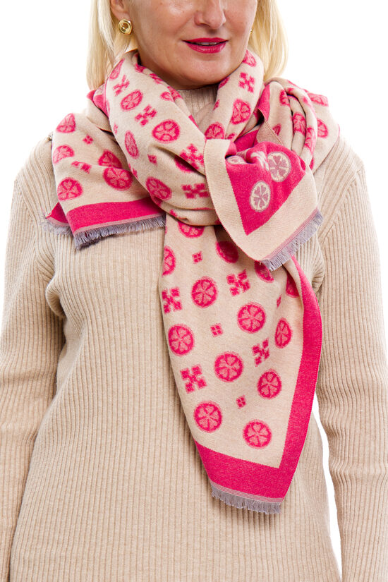 Viskozes/vilnas auduma sieviešu šalle SHERREN DESIGN