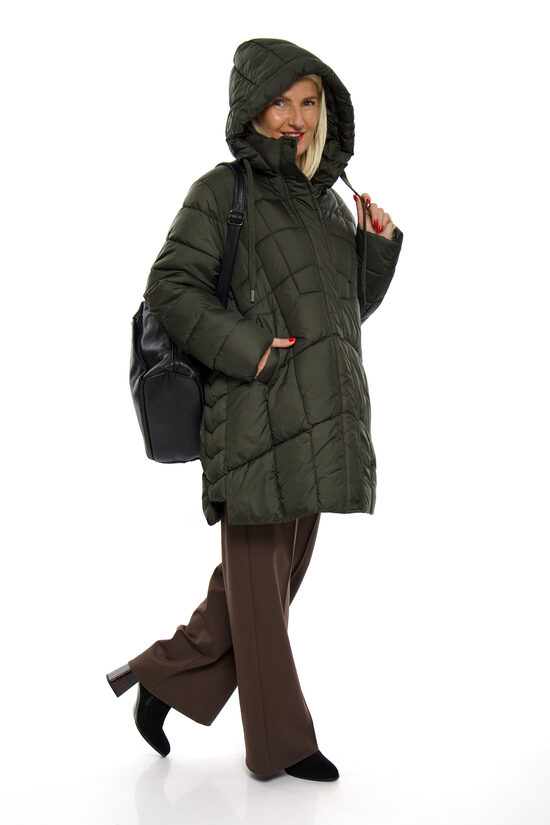 Tumši zaļa rudens-ziemas sieviešu virsjaka H&D