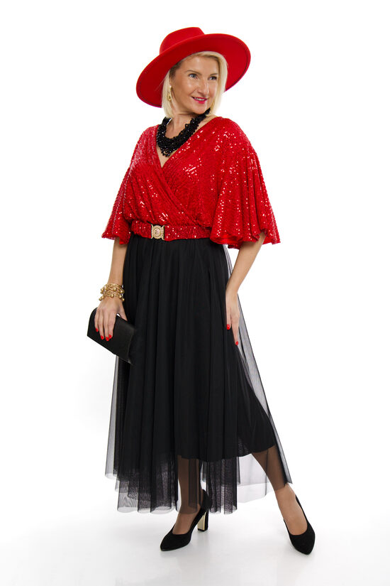 Eleganta kleita ar fliteriem Senorita Fashion