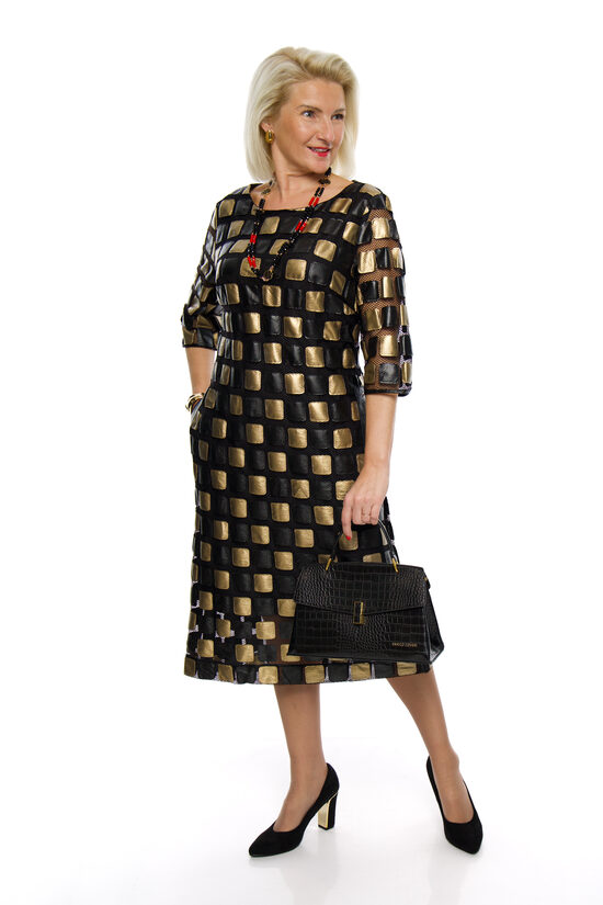 Melnas krāsas kleita ar kabatām Natalia