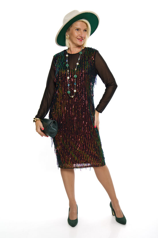 Eleganta kleita ar fliteriem Livili