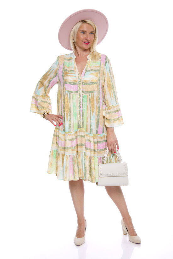 Viskozes auduma kleita ar V-veida izgriezumu Last Queen