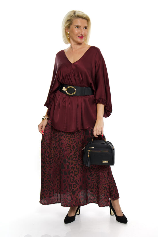 Bordo krāsas svārki sievietēm Belle