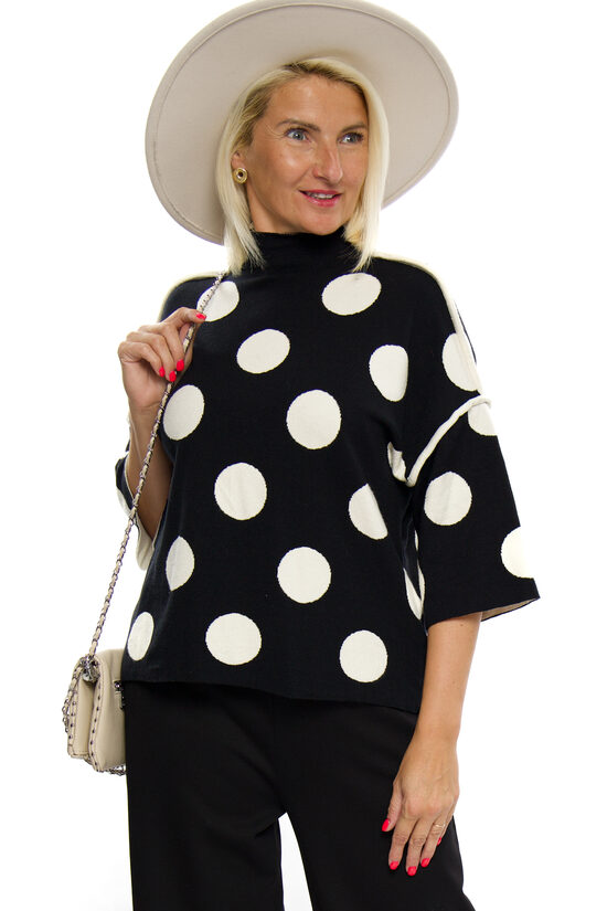 Sieviešu džemperis ar pusgaru piedurkni Z STUDIO