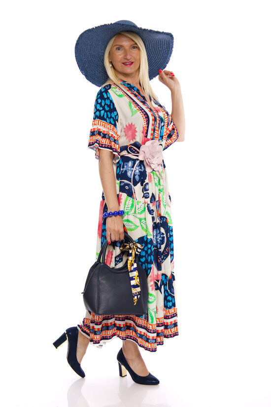 Viskozes auduma kleita ar V-veida izgriezumu BEST ONE