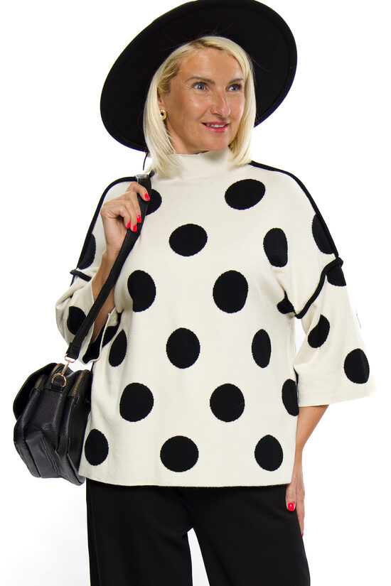 Sieviešu džemperis ar pusgaru piedurkni Z STUDIO