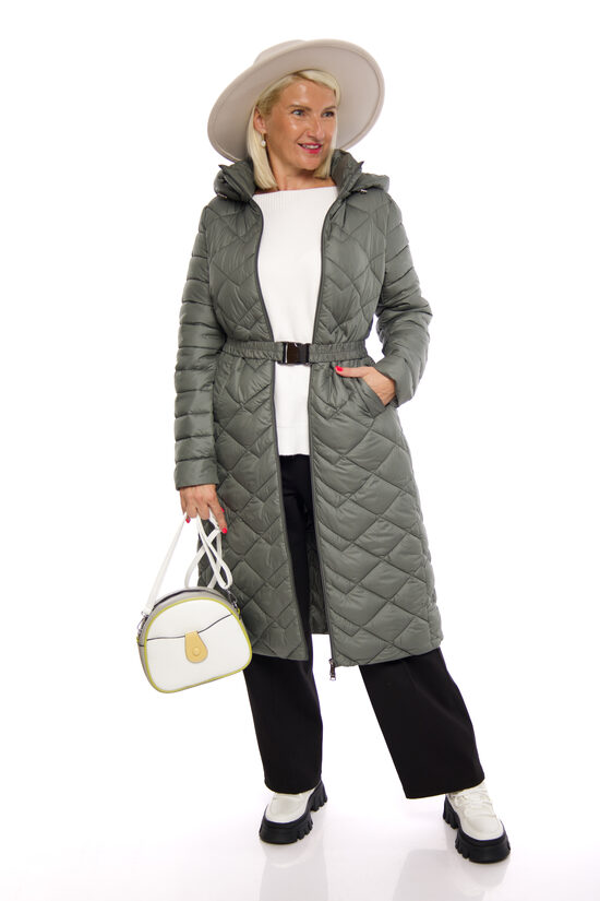 Sieviešu mētelis ar jostiņu H&D