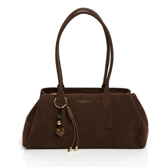 Tumši brūna eleganta mazā sieviešu somiņa FLORA&CO