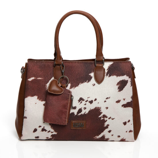 Brūna stilīga sieviešu soma ar maciņu ENRICO COVERI