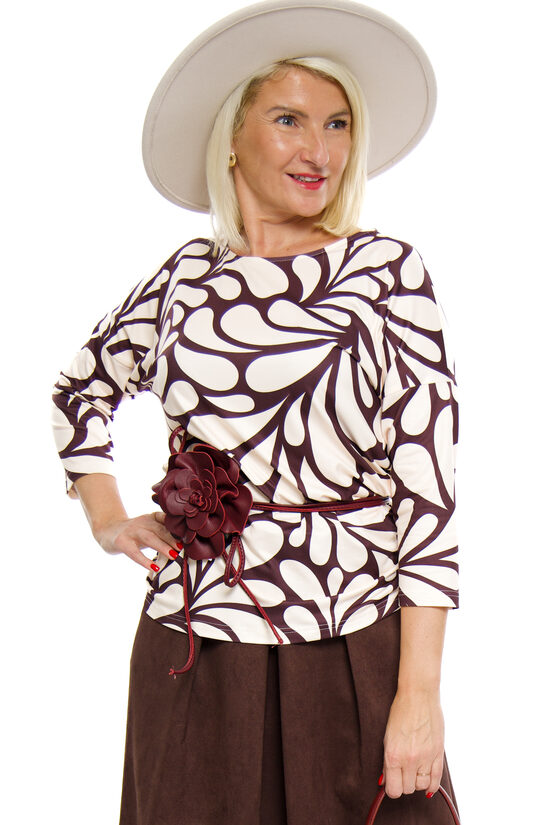 Viskozes auduma tops ar savilktu sāniņu Monika