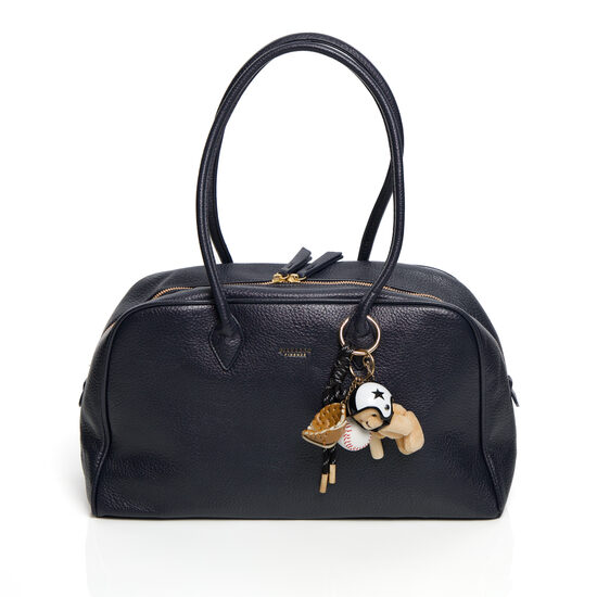 Tumši zila sieviešu soma ar piekariņu DIANA&CO