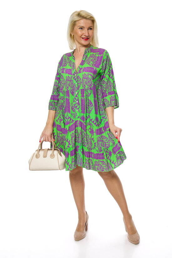 Viskozes auduma kleita ar V-veida izgriezumu NC